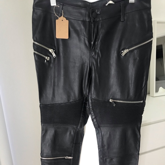 Zara faux leather jeans
